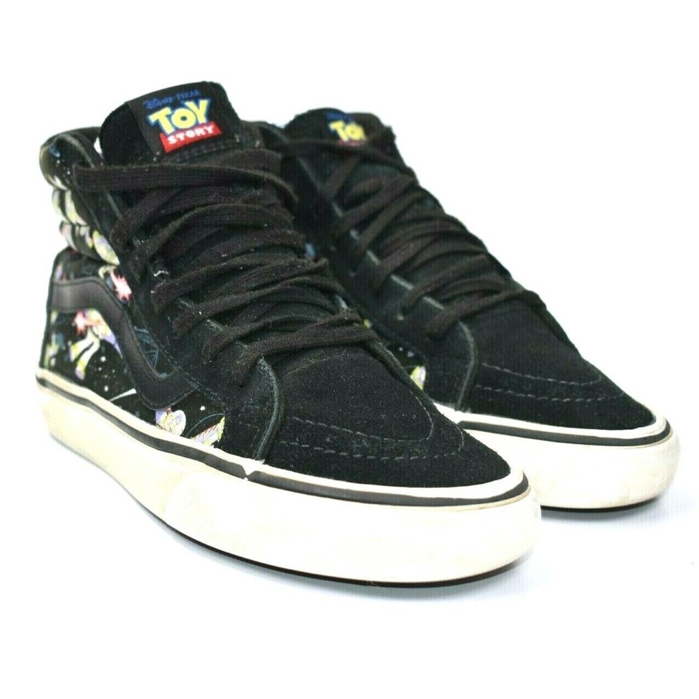 Vans Toy Story Hi-Top Youth Buzz Lightyear Men's 4 Women's 5.5 Black Suede Shoes